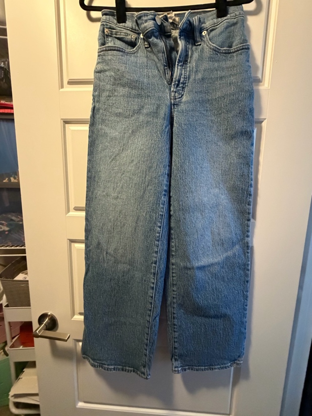Madewell Women's Wide-Leg Jeans in Light Blue Denim